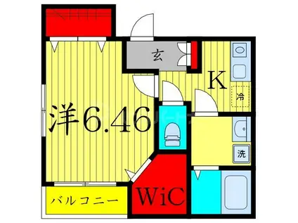 HOUSEE&I(1K/3階)の間取り写真
