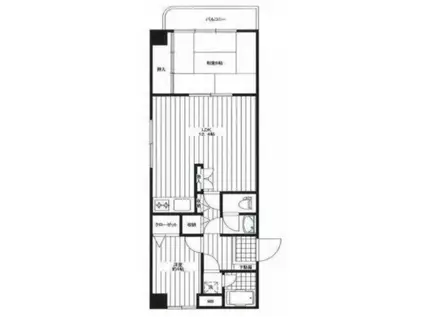 デ・フレール本駒込(2LDK/1階)の間取り写真