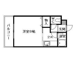 カンパ-ナ平岸(1K/1階)の間取り写真