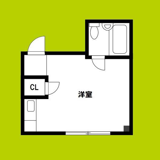 アクティブ岸里(ワンルーム/4階)の間取り写真