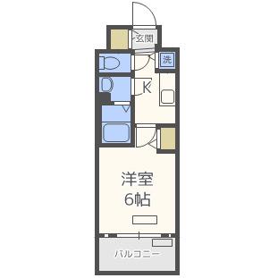 プレサンス塚本駅前(1K/9階)の間取り写真