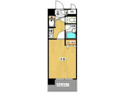 ライオンズプラザ博多駅南(1K/4階)の間取り写真