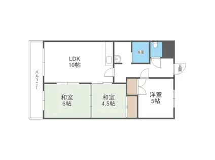 コモンズ28(3LDK/6階)の間取り写真