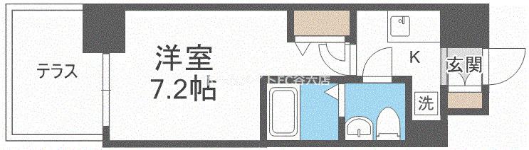 エスリード梅田北(1K/11階)の間取り写真