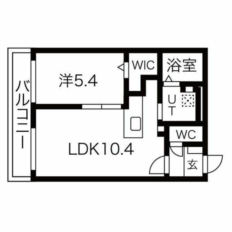 MON AMOUR-M豊平(1LDK/2階)の間取り写真