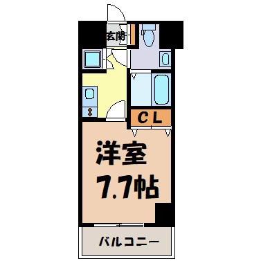 リベール名駅南(1K/2階)の間取り写真