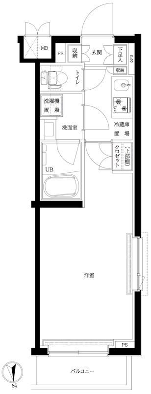 ルーブル聖蹟桜ヶ丘(1K/2階)の間取り写真