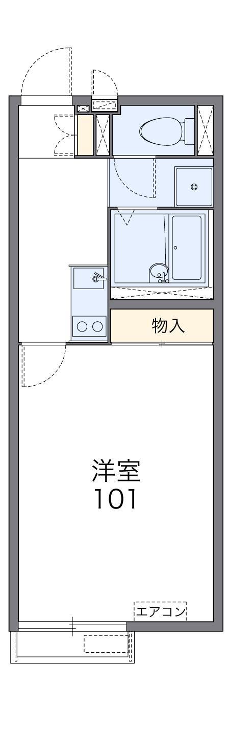 レオネクスト楓(1K/2階)の間取り写真