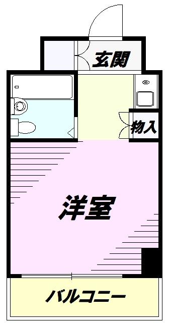 エトワール明神町(ワンルーム/7階)の間取り写真