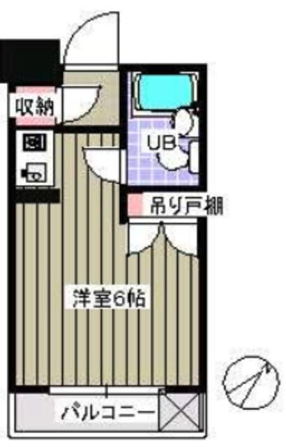 エースハイツ綾部(ワンルーム/2階)の間取り写真
