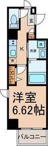Z・R名駅(1K/6階)の間取り写真