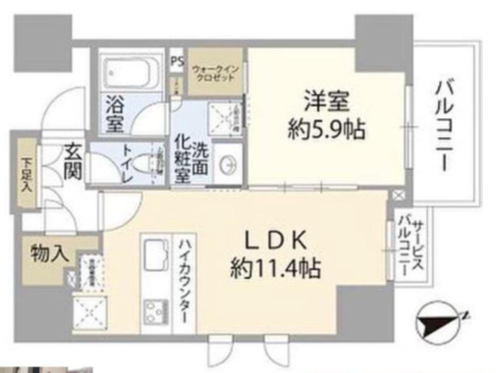 CONOE本郷三丁目(1LDK/9階)の間取り写真