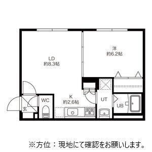 ENCHAN-THE(1LDK/1階)の間取り写真