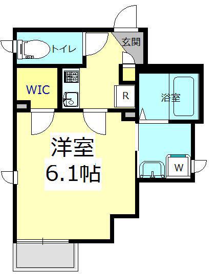 グランドールLALA横浜(1K/2階)の間取り写真