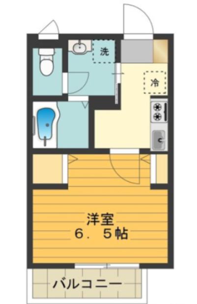 ファミールメゾン(1K/1階)の間取り写真
