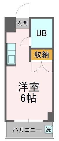 リエス稲川(ワンルーム/3階)の間取り写真