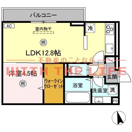 ダイワスイートIII(1LDK/1階)の間取り写真
