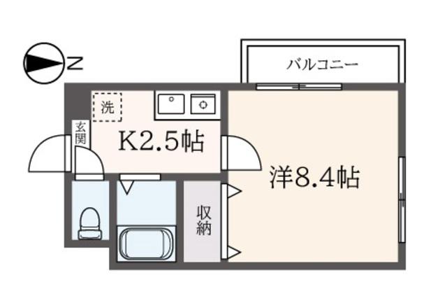 桜プリズム(1K/3階)の間取り写真