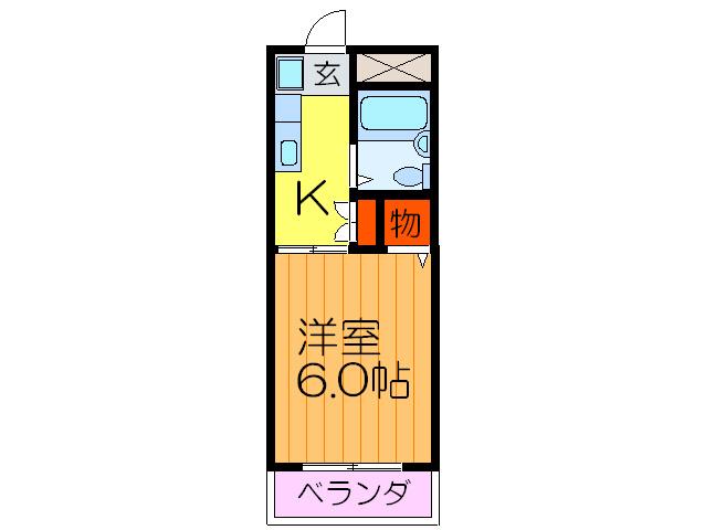 アーバンライフ枚方(1K/1階)の間取り写真