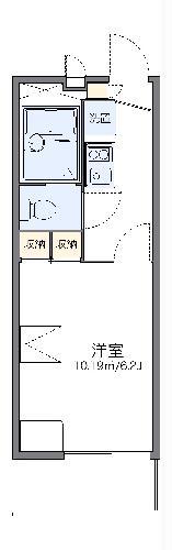 レオパレスノイヤマト(1K/1階)の間取り写真
