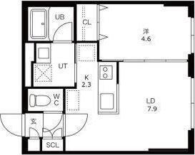 VILLA 41 KOTONI SAPPORO(1LDK/4階)の間取り写真