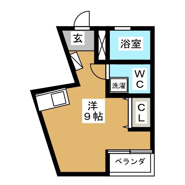 ラグーナコート荏原(ワンルーム/3階)の間取り写真