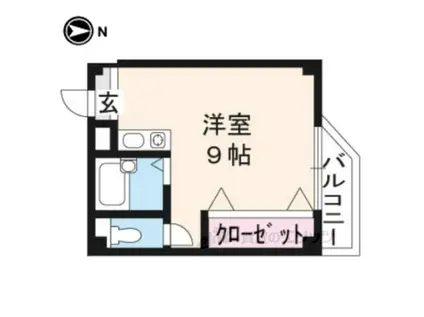 YSマンション(ワンルーム/4階)の間取り写真