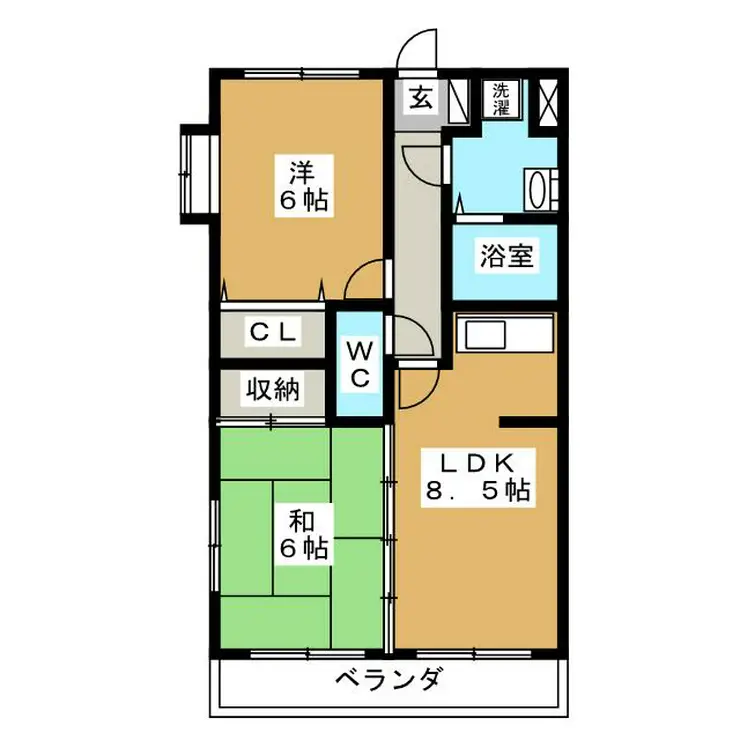 グレースガーデン 2階階 間取り