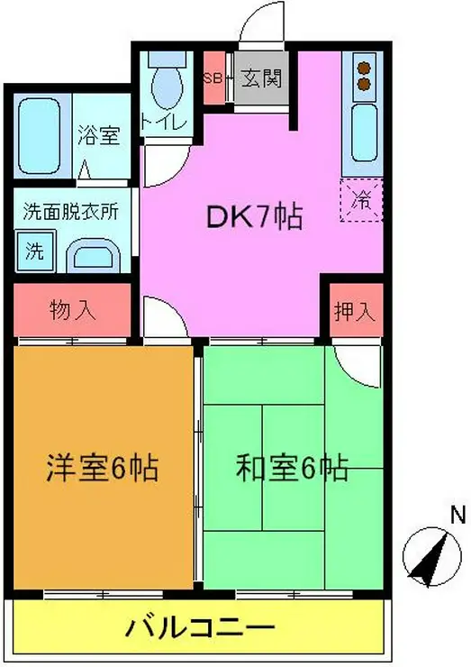 ウィズ南行徳 2階階 間取り