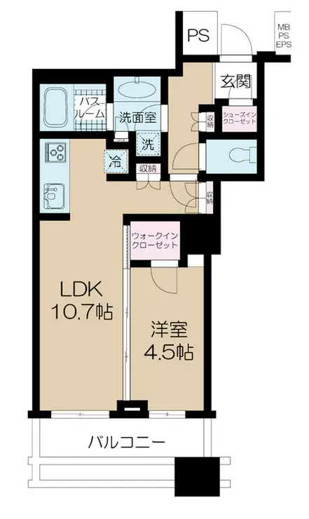 エアライズタワー 18階階 間取り