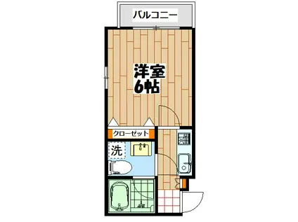 ブランシュマツダ(1K/2階)の間取り写真