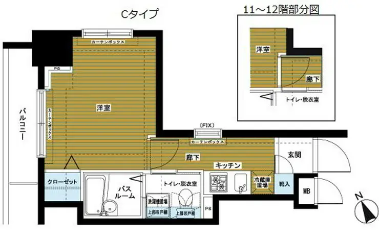 トーシンフェニックス浅草リバーサイド 10階階 間取り