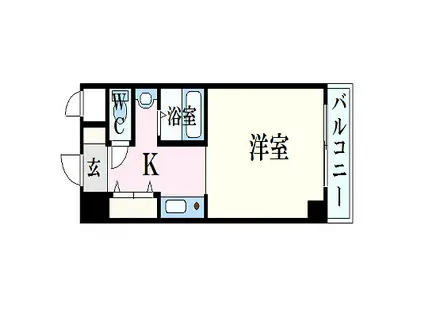 REXIS塩上(ワンルーム/2階)の間取り写真