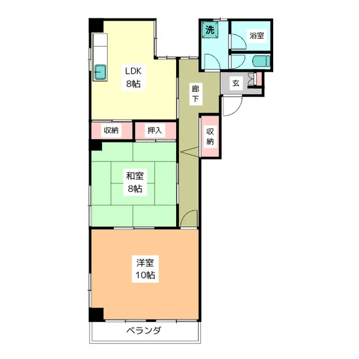 ソレム守屋 3階階 間取り