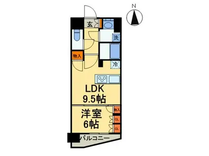S-RESIDENCE曳舟(1LDK/10階)の間取り写真