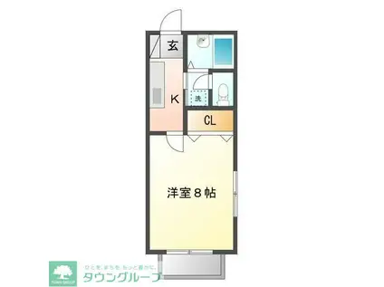 シャルム大塚(1K/1階)の間取り写真