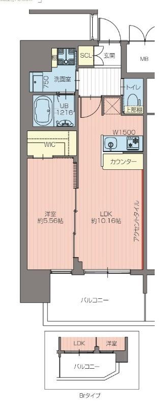 プレジオ西中島ASIAN(1LDK/12階)の間取り写真
