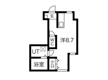 すみれハウス(ワンルーム/3階)の間取り写真
