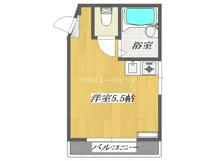 エトアール西葛西阿部ビル(ワンルーム/5階)の間取り写真