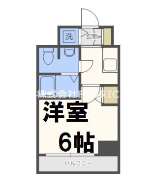 スワンズシティ堺筋本町(1K/11階)の間取り写真