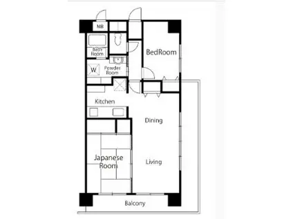 アークハイツ上永谷(2LDK/1階)の間取り写真