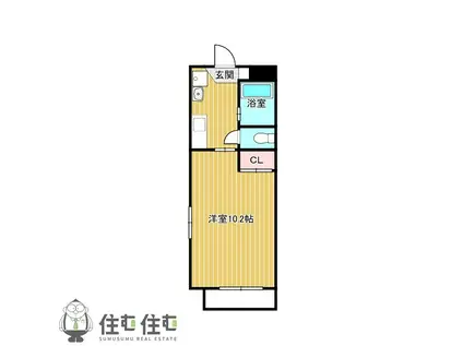 Rプリンス21(1K/2階)の間取り写真