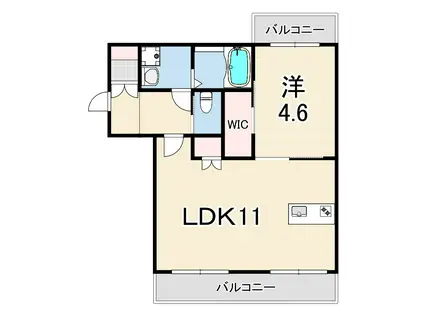 MICA ELENO(1LDK/3階)の間取り写真