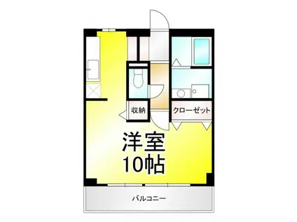 ドミトリー平林(1K/2階)の間取り写真