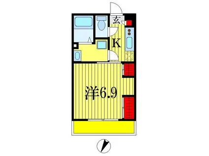 リブリ・ジュネス(1K/1階)の間取り写真