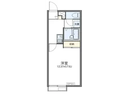 レオパレスメイセイIII(1K/2階)の間取り写真