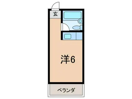 藤田ハイツ(ワンルーム/3階)の間取り写真