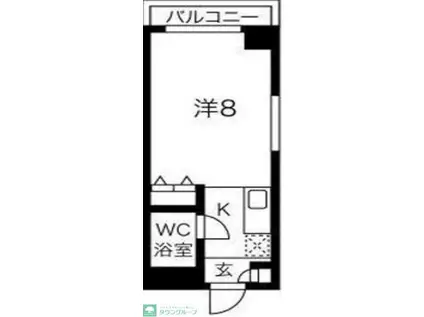 シティーコープ江古田(1K/4階)の間取り写真