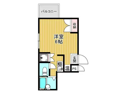 サン・マルティーノ(ワンルーム/3階)の間取り写真