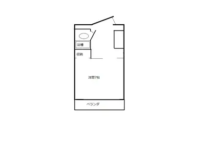 有馬ビル(1K/2階)の間取り写真